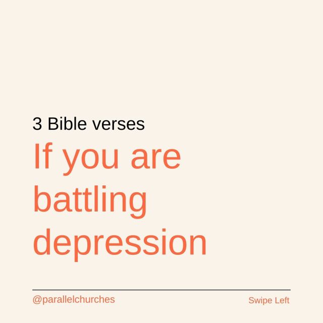 Dealing with depression to any degree can be daunting. Please know, you are not alone. Life with all of its highs and lows, is held in the hands of our loving God.
​​
​​Save this post and meditate on these verses whenever you are struggling.
​​