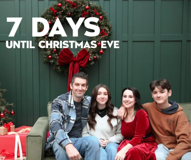 This season can be full, messy, beautiful, and everything in between.
Seven days until Christmas Eve — a chance to reconnect with what matters most.