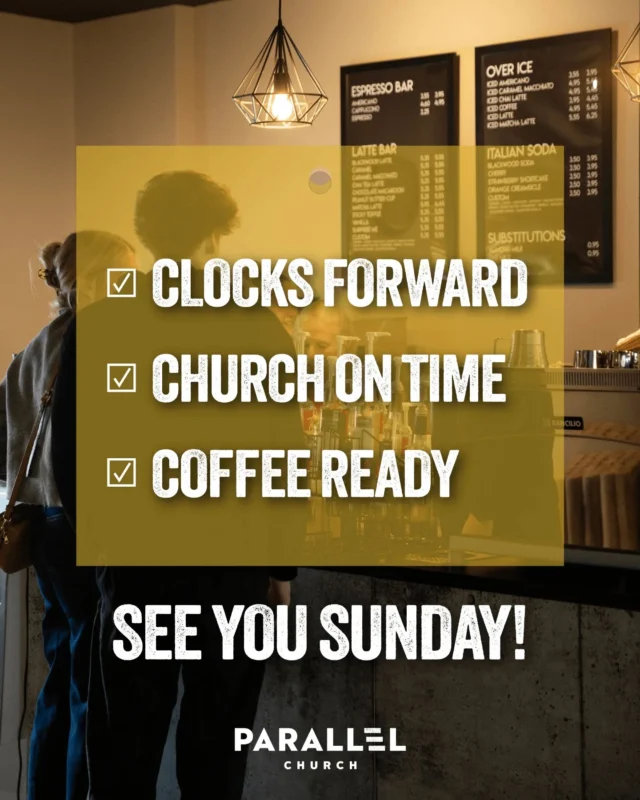 We’re building bold faith together.

See you Sunday. 

⛰️ What mountain are you believing God to move in this season?

Daylight Savings starts tonight—don’t forget to set your clocks forward. ⏰