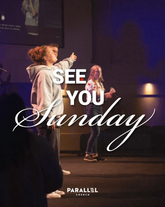 See you Sunday, we're saving a seat for YOU!